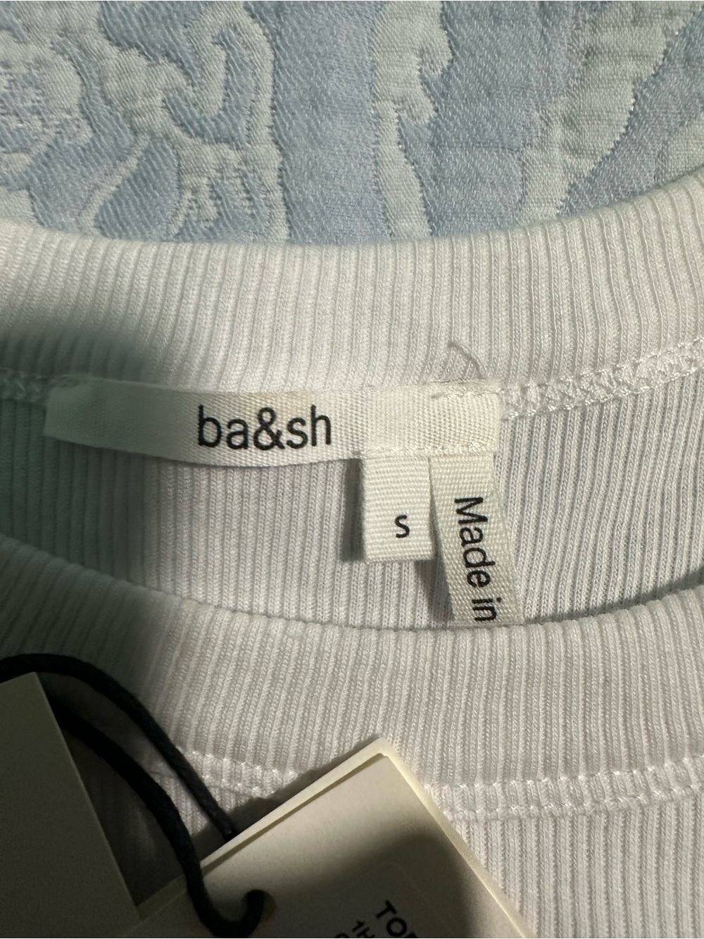 ba&sh White Ribbed Tank Top - Picture 5 of 8